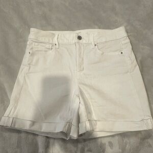 White House Black Market Cream Women's Shorts
